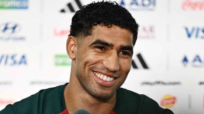 Ilustrasi achraf hakimi untuk artikel Achraf Hakimi: Latar Belakang Keluarga dan Kenangan Masa Kecil