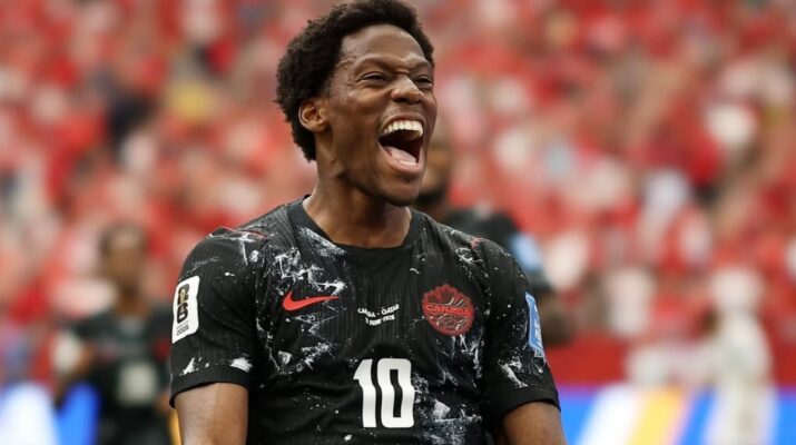 Ilustrasi jonathan david hattrick untuk artikel Jonathan David Hattrick, Kanada Menang 6-0 atas Qatar