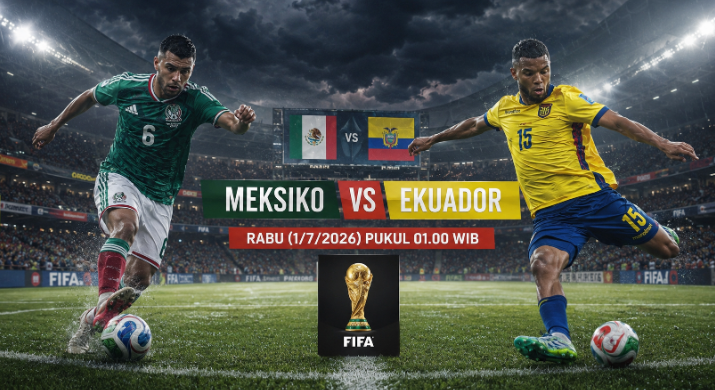 Ilustrasi meksiko vs ekuador untuk artikel Meksiko vs Ekuador: Adu Napas di Stadion Azteca